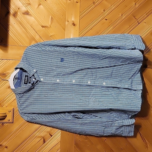 Men's Plaid Button Long Sleeved Dress Shirt - Picture 1 of 7